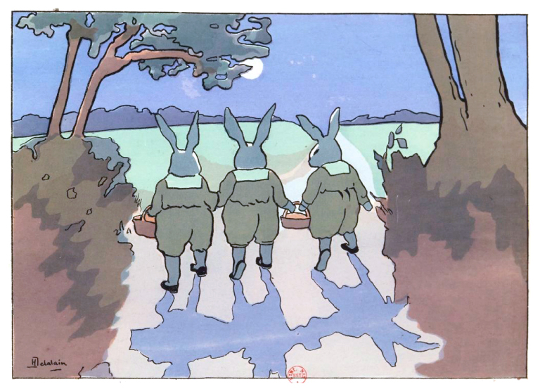 Henriette Delalain "Histoire de six petits lapins"